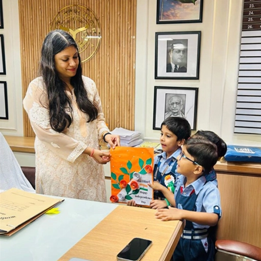 Students of Sector 10 Campus Visit DM Office Gautam Budh Nagar