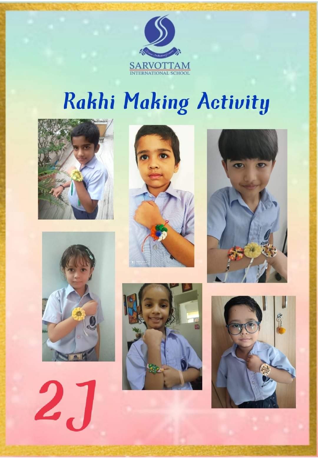 Rakhi making activity