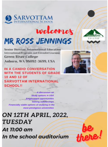 Career Counselling of Grade 10 and 12 With Mr. Ross Jennings