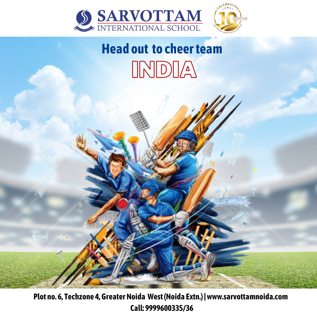 Sarvottam International School head out to cheer Team India